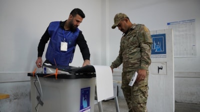 IKBY'de güvenlik güçleri seçimler için oy kullandı