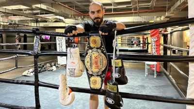 Polis memuru Barış Üçlü, Uluslararası Kick Boks turnuvası şampiyonu