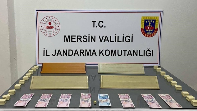 Mersin'de ekipler, kumar oynandığı belirlenen adrese baskın düzenledi