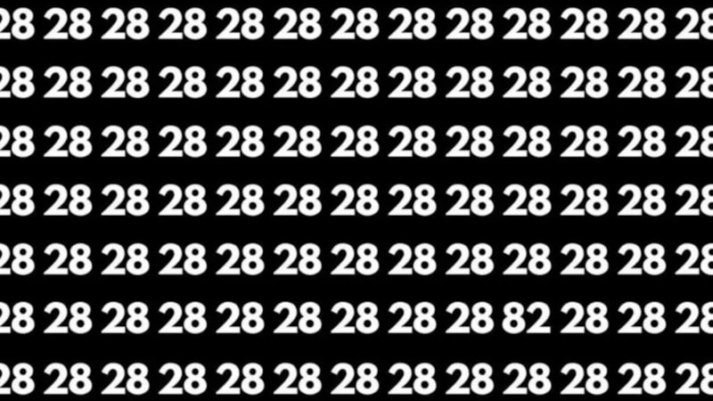 Farklı sayı hangisi? Sadece IQ'su 130'dan yüksek olanlar 5 saniyede bulabiliyor!