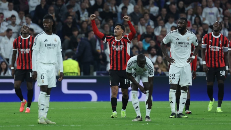 Real Madrid, evinde Milan'a mağlup oldu