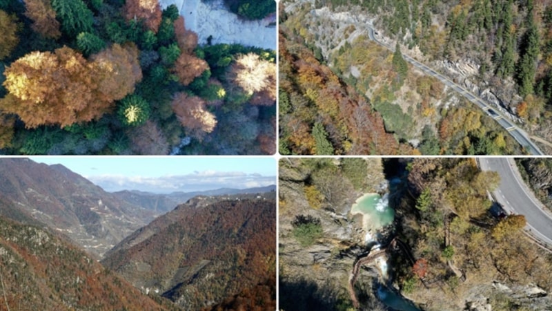 Giresun sonbahar renklerine teslim oldu