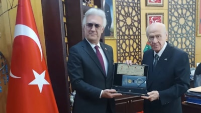Tamer Karadağlı'dan Devlet Bahçeli'ye ziyaret