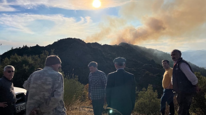 Antalya'daki ormanlık alanda çıkan yangın kontrol altında