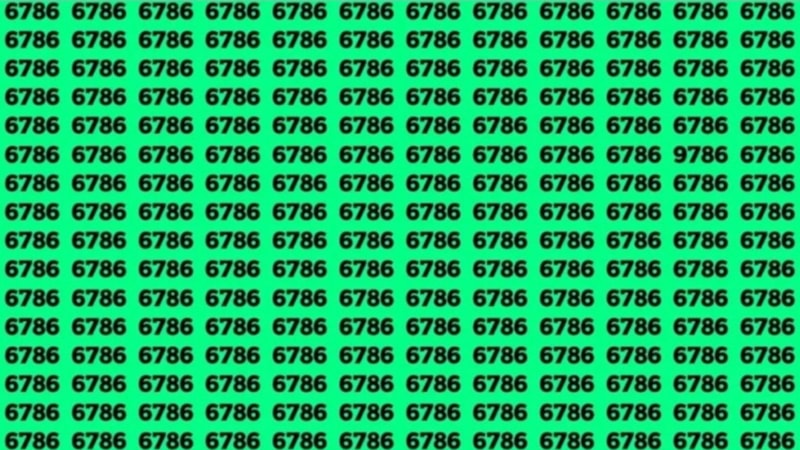 İnsanların %99'u farklı sayıyı bulamıyor! Sadece dahiler 6 saniyede bulabiliyor...