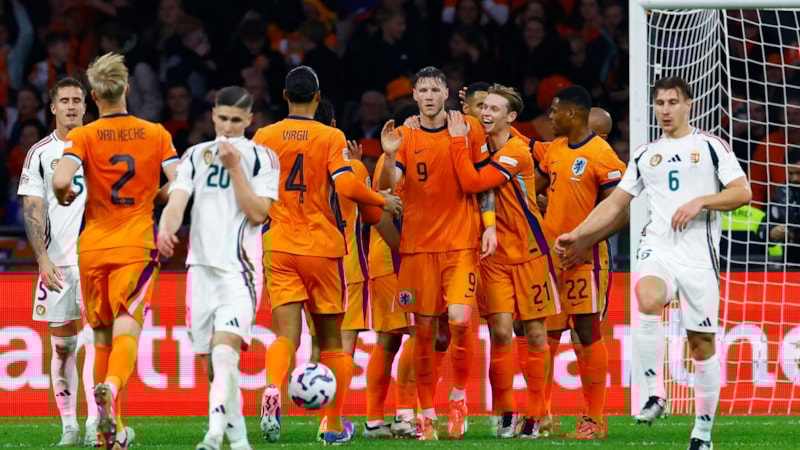 Hollanda, Macaristan'ı dört golle geçti