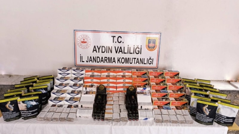 Aydın'da 115 kilo bandrolsüz tütün ele geçirildi