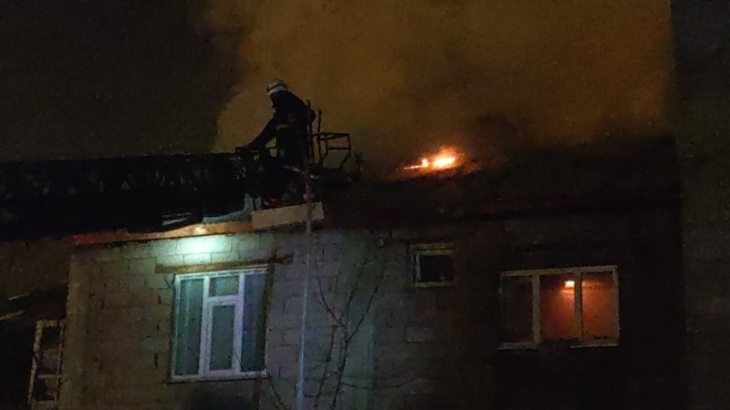 Van'da ev yangını korkuttu