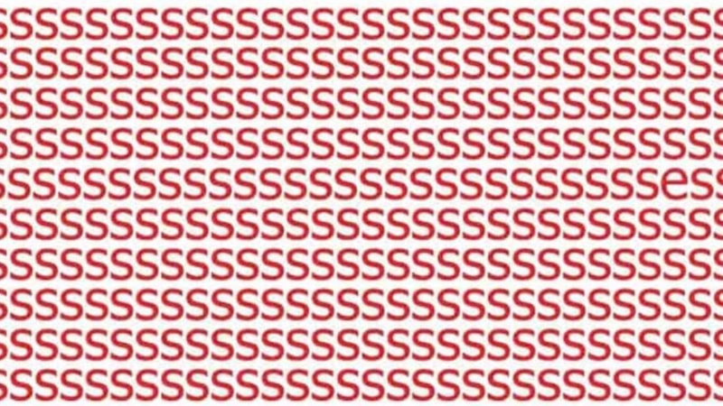 Resimdeki farklı harfi 5 saniyede bulmak hiç bu kadar zor olmamıştı! Süre başladı...