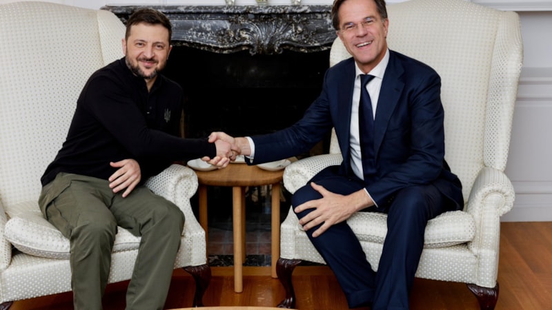 Mark Rutte, Ukrayna Devlet Başkanı Zelensky ile görüştü