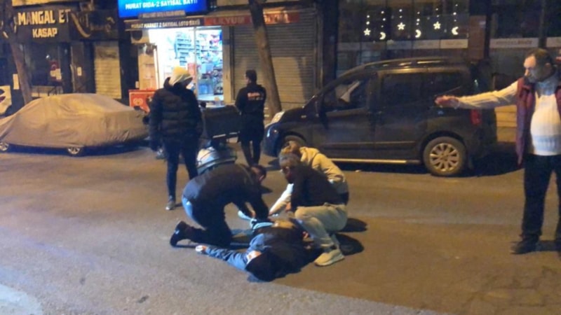 Tekirdağ'da kediye çarpmamak için manevra yapan motosikletli kaza yaptı