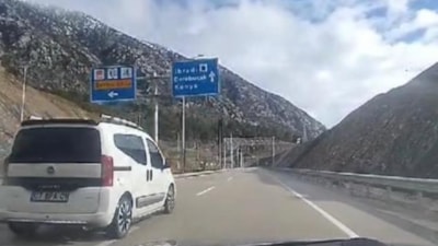 Antalya ve Konya'yı birleştiren tünel: Bir tarafta kar bir tarafta güneş