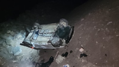 Tokat'ta feci kaza! Otomobil uçuruma yuvarlandı