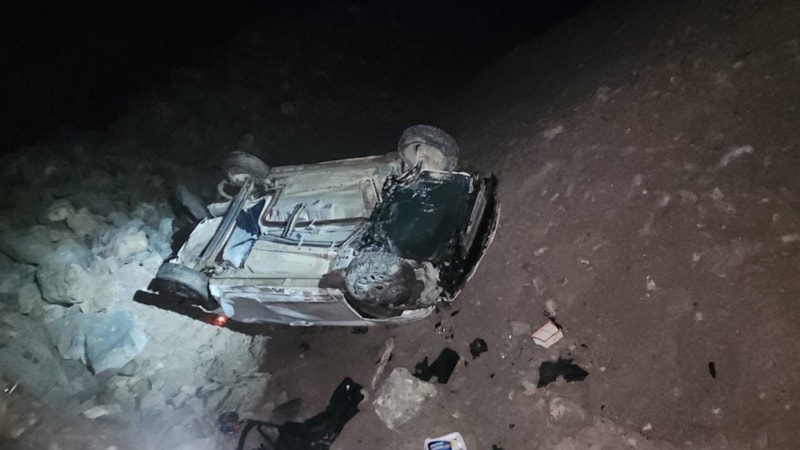 Tokat'ta feci kaza! Otomobil uçuruma yuvarlandı