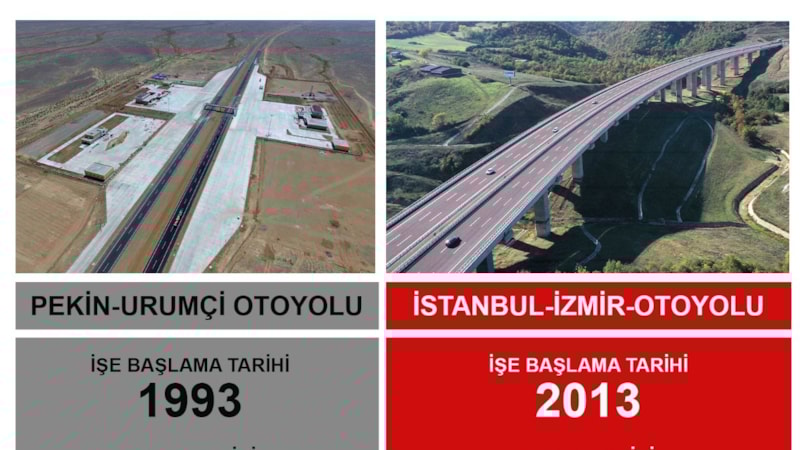 Maliyet olarak Çin otoyoluyla karşılaştırılan İstanbul-İzmir Otoyolu iddialarının aslı