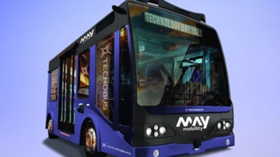 Tamamen elektrikli robot otobüs tanıtıldı: 30 yolcu taşıyabiliyor