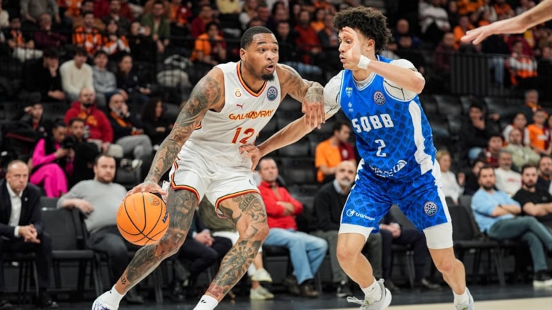 Galatasaray'dan Saint-Quentin Basket-Ball'a 21 sayı fark!