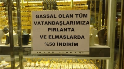 Kuyumcudan Şaşırtan Kampanya: Gassallara Pırlanta ve Elmaslarda %50 İndirim!