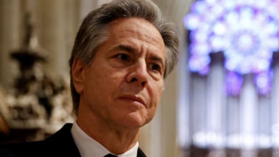 ABD Dışişleri Bakanı Blinken'a Gazze protestosu