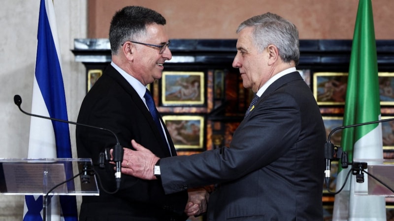 İtalya ve İsrail Dışişleri Bakanları Roma'da görüştü