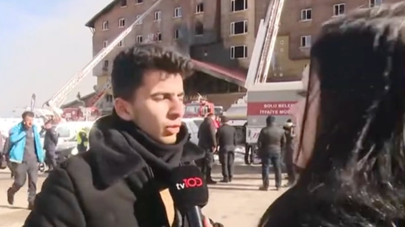 Kartalkaya'daki otel yangını hakkında konuşan görgü tanığı: 'Bebeğimi pencereden atacağım' diye tutturdu