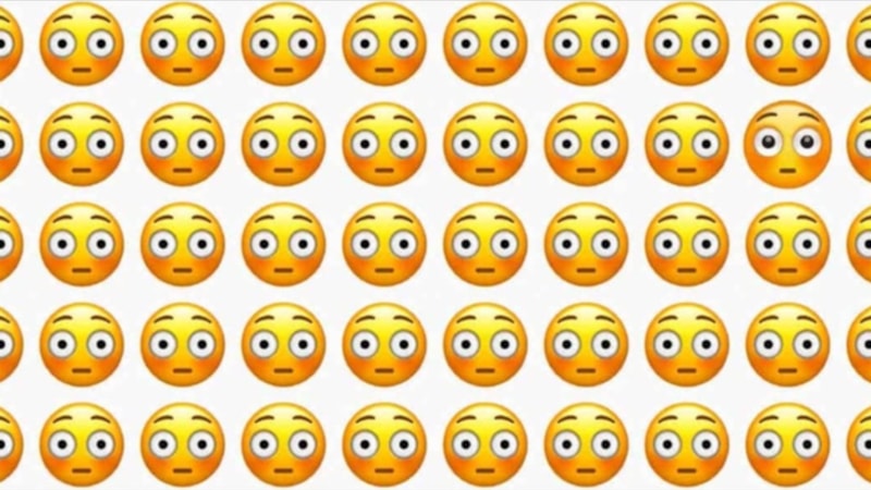 Şahin gözlüler bile bulamıyor!  Farklı emojiyi bulmak için sadece 5 saniyeniz var...