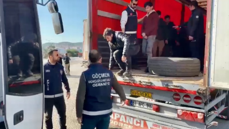 Osmaniye'de kaçak göçmen operasyonu