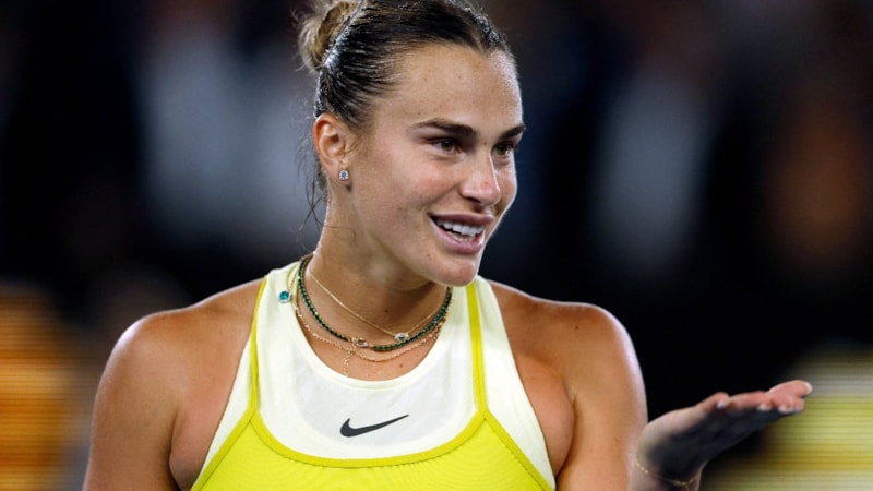 Avustralya Açık'ta Aryna Sabalenka finale kaldı