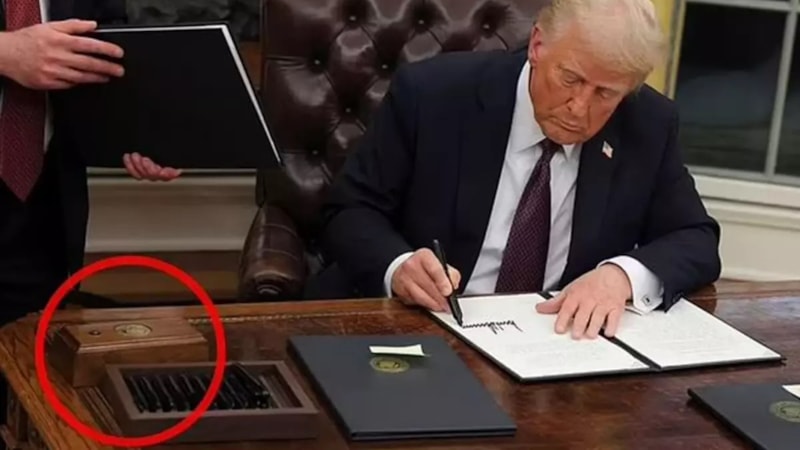 Pes dedirtti! Donald Trump'ın masasındaki o düğme bakın ne işe yarıyor...