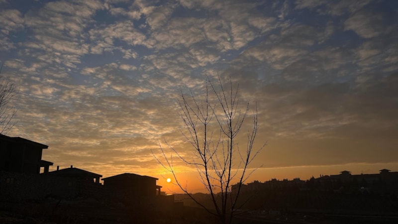 Eskişehir'de gün doğumunda kartpostallık manzaralar