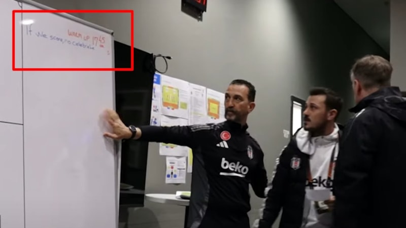 Beşiktaş taktik tahtasında yazan yazı: Eğer gol atarsak, sevinmeyeceğiz