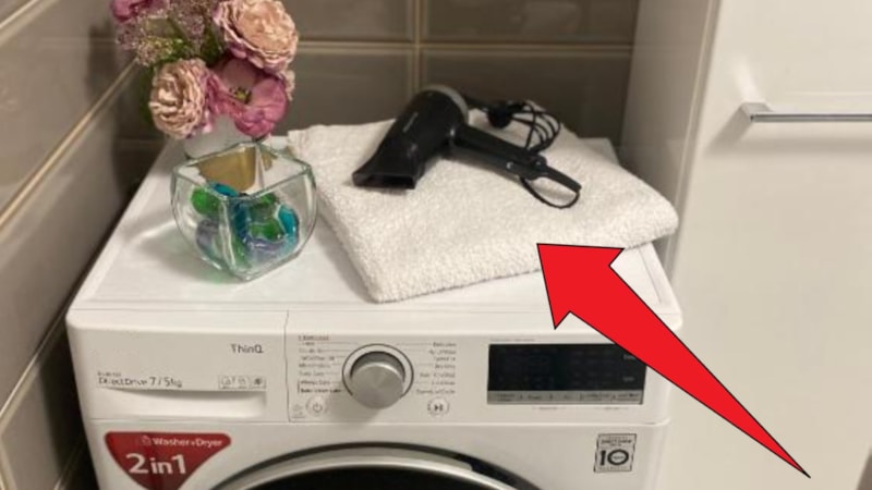 Makinenin üzerine sakın bunları koymayın: Yangına yol açabilir