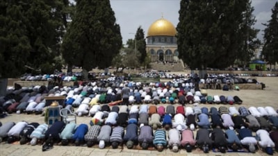 Mescid-i Aksa’da ateşkes sonrası ilk cuma namazı