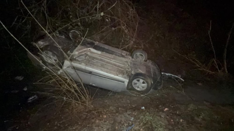 Düzce’de takla atan araçtan sapasağlam çıktı