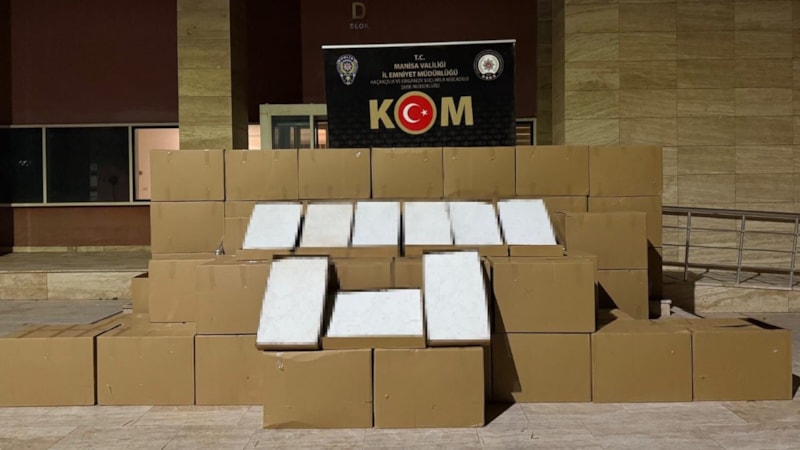 Manisa’da 1 milyon 425 bin adet kaçak sigara ele geçirildi