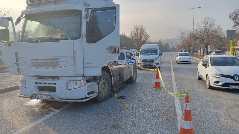 Ankara'da tamir ettirdiği tırı tekrar arızalanan şoförden tamirciye silahlı saldırı