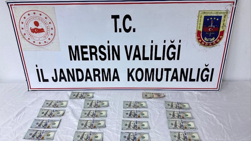 Mersin'de sahte dolarlar ele geçirildi