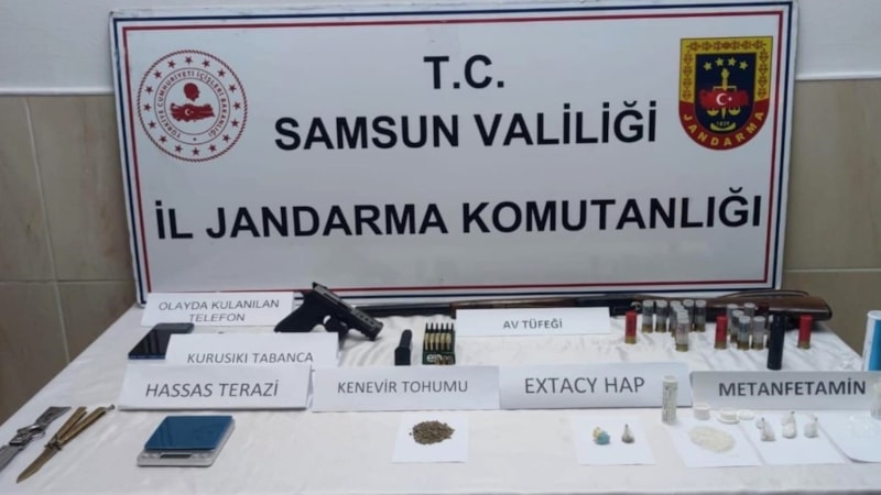Samsun'da bir şahıs uyuşturucuyla yakalandı
