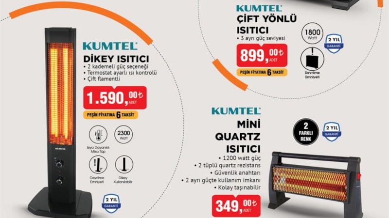 En ucuz ısınma yöntemi! BİM'e ısıtıcı geliyor; İster dikey, ister yatay...