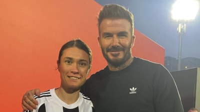 David Beckham, Beşiktaşlı kadın futbolcularla bir araya geldi