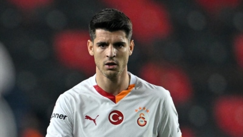 Alvaro Morata, Galatasaray'da ilk maçına çıktı