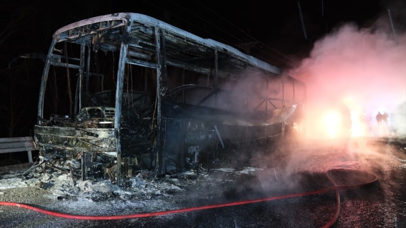 Kastamonu'da seyir halindeki yolcu otobüsünde yangın