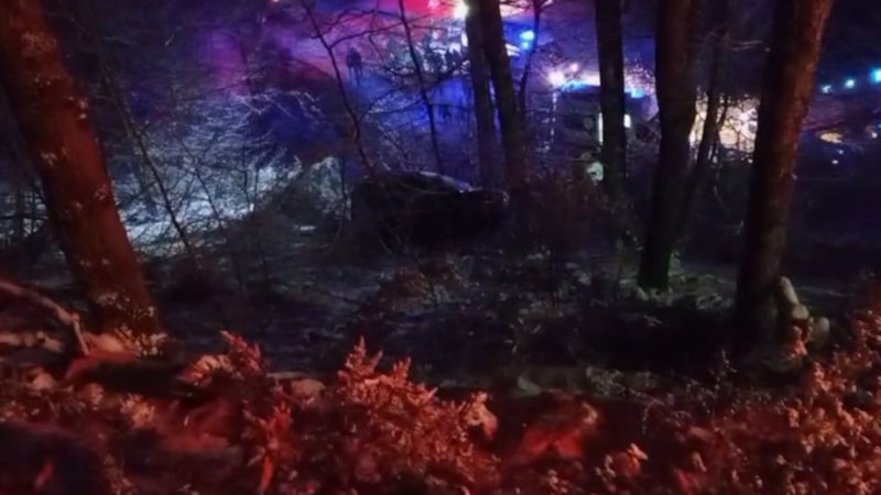 Bursa'da cip şarampole yuvarlandı: 1'i ağır 5 yaralı