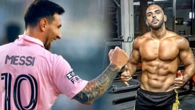 Messi'nin koruması da 10 numara çıktı! Hem dövüşçü, hem modacı...