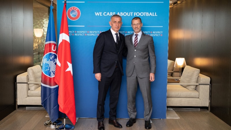 İbrahim Hacıosmanoğlu, Aleksander Ceferin ile bir araya geldi