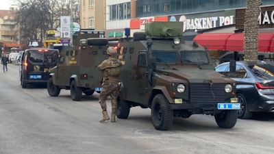 Ankara'da poligonda korku dolu anlar: 1 gözaltı