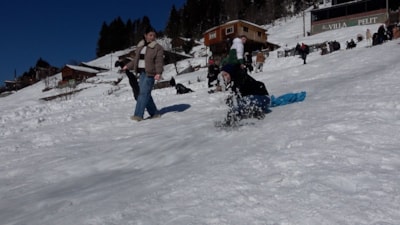Rize Ayder Yaylası'nda kar festivali