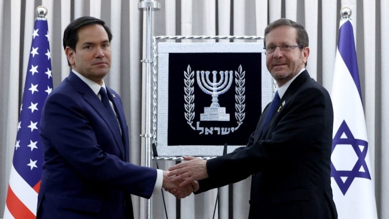 ABD Dışişleri Bakanı Rubio'dan İsrail Cumhurbaşkanı Herzog'a ziyaret