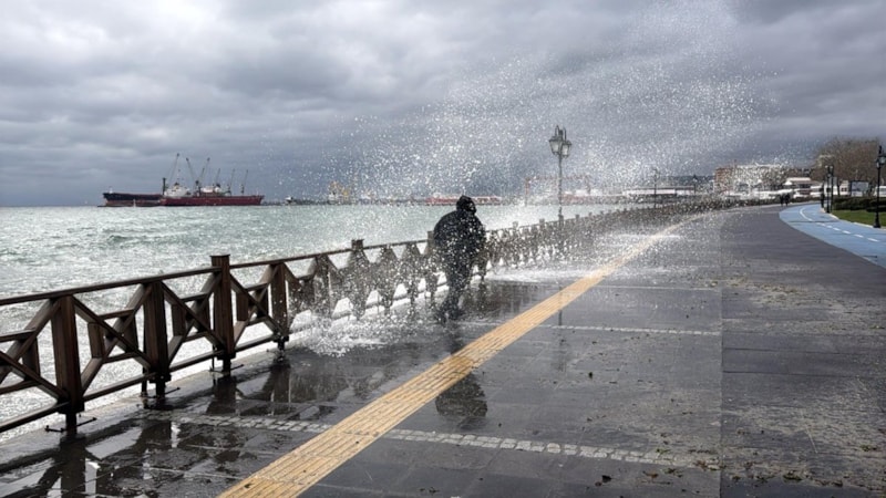 Tekirdağ’da poyraz etkili oldu