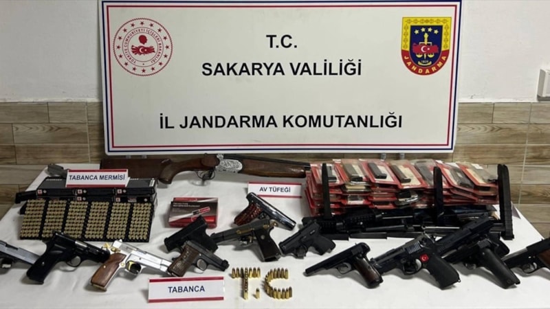 Sakarya'da kaçak silah operasyonu